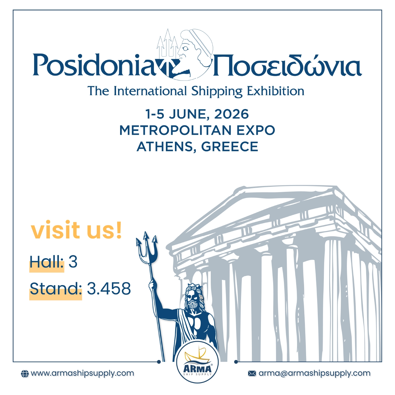 Arma Ship Supply - Arma Int'l Ship Supply at Posidonia 2026